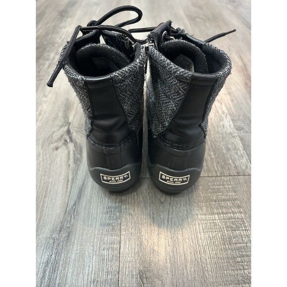 Sperry Boots Womens 7.5 Syren Gulf Zip Lace Up Winter Duck Bootie STS99766 Black - Picture 6 of 8